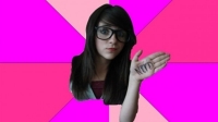 idiot nerd girl