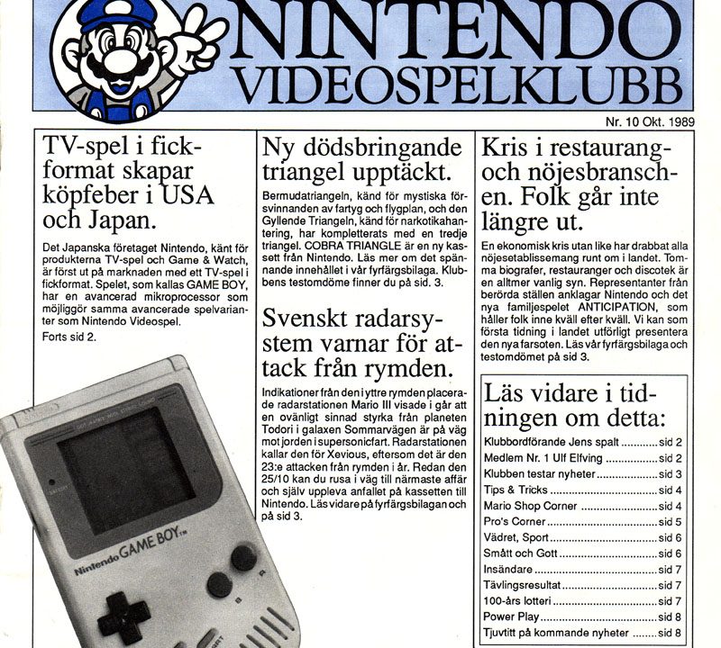 Mitt liv i spel – del V: Nintendoklubben