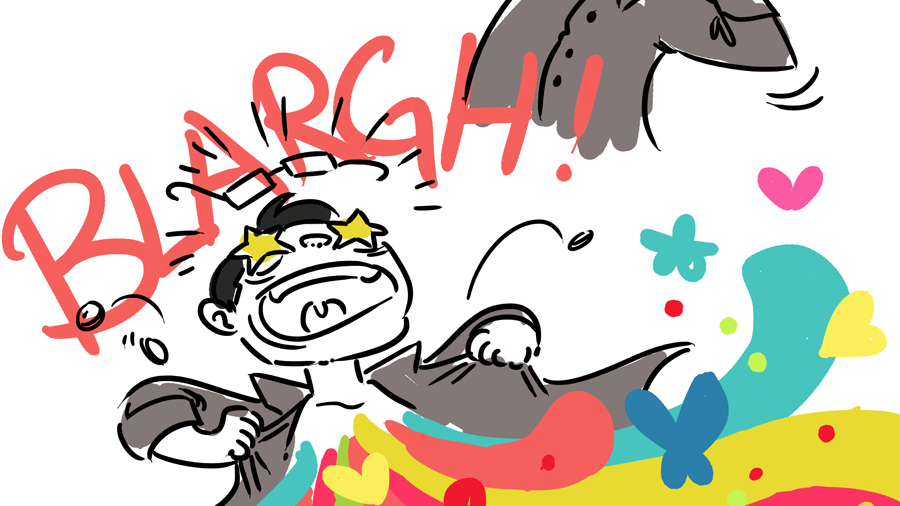 Säg det med ett ”BLARGH”