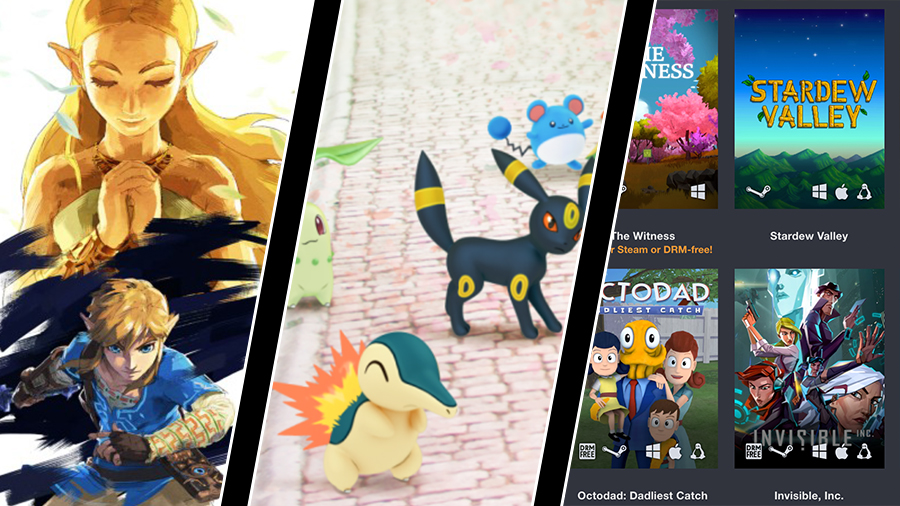 Zeldas season pass, nya pókemon i Go och Humble Freedom Bundle