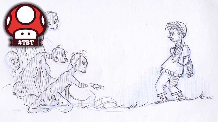 Annas tv-spelspitch: konceptskisser