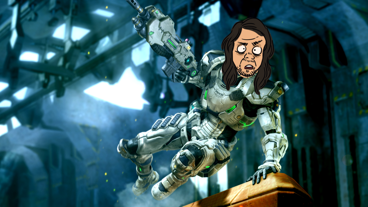 Tommy spelar Vanquish på PC