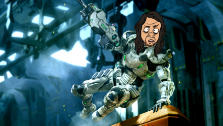 Tommy spelar Vanquish på PC