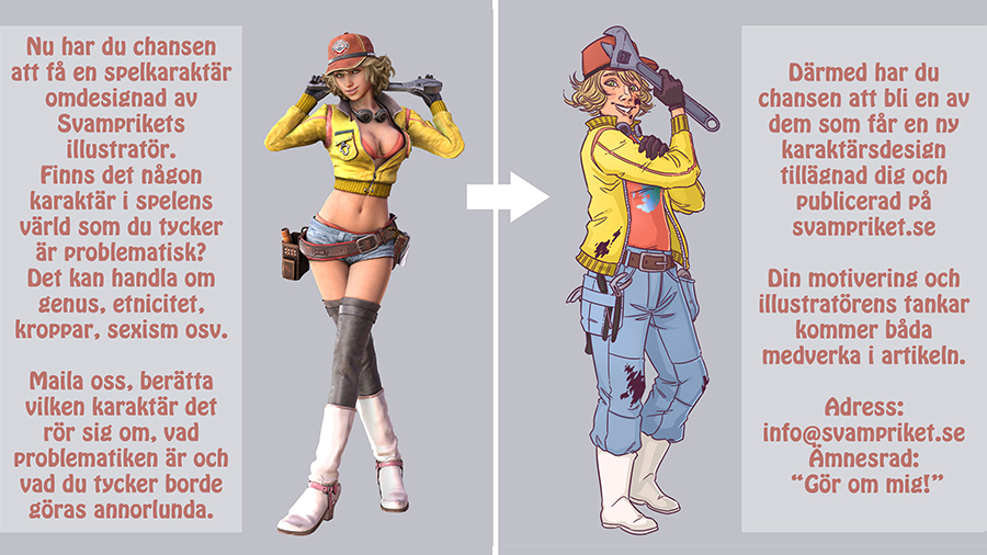 Anna designar om spelkaraktärer – och behöver din hjälp