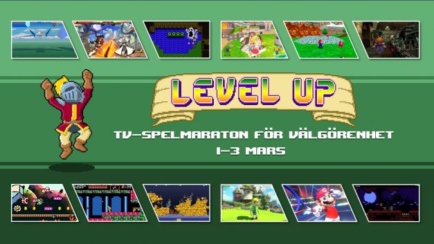 Level Up välgörenhetsstream 1-3 mars