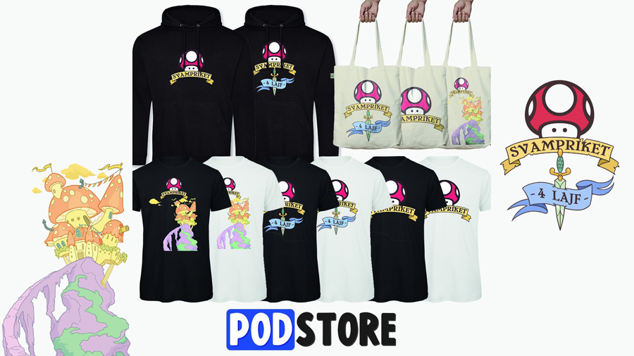 Svampriket Merch!