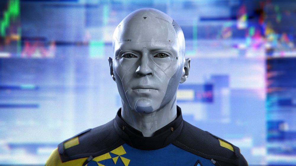 En bild av en robot-man från Detroit: Become Human