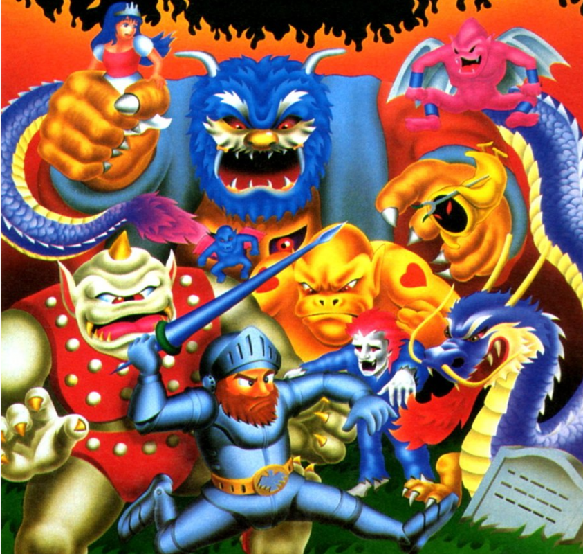 Omslaget till Ghosts 'N Goblins