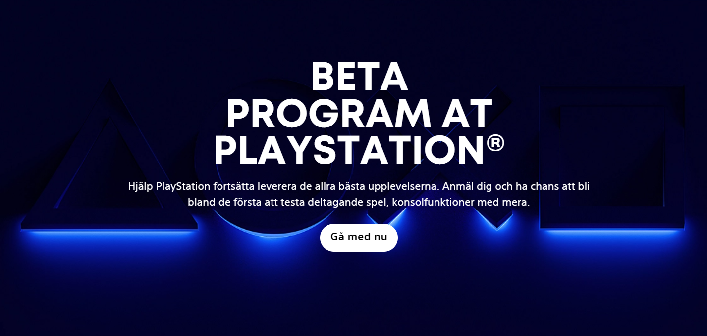 Playstation Beta Program